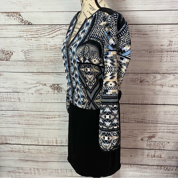 HALE BOB‎ LONG SLEEVE PRINTED MIDI DRESS - Picture 4 of 7